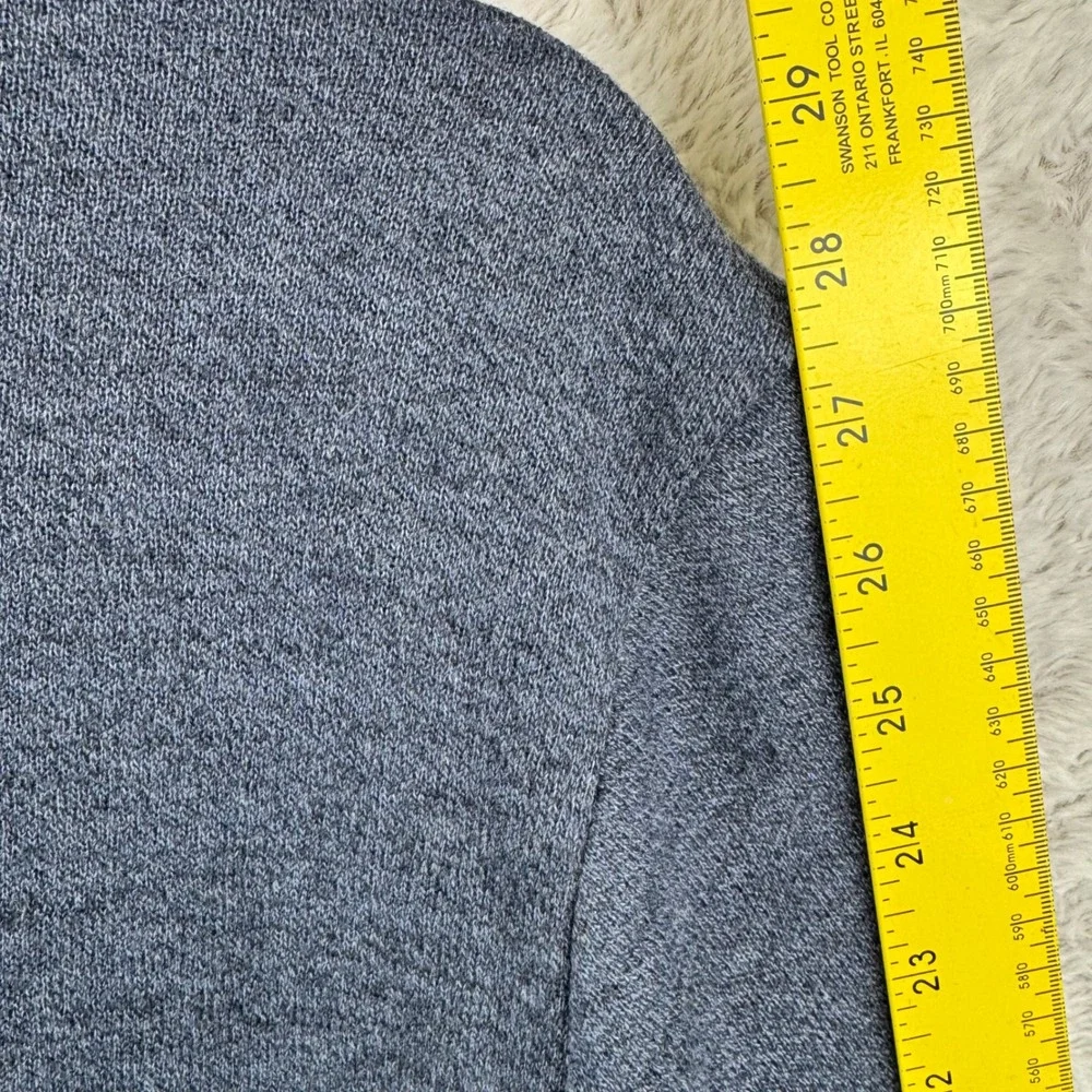 Faherty Knit Blazer Sweater Mens XL Blue Cotton Blend Casual Sport Coat Jacket